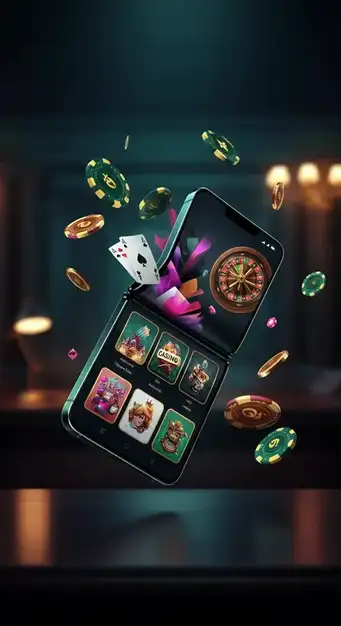 Interface futuriste du Space Fortuna Casino affichant des machines à sous et des options de paiement crypto.