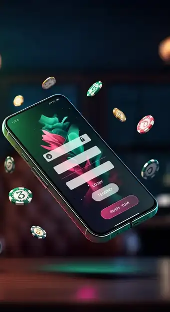 Interface de connexion sécurisée de Space Fortuna Casino affichant les champs d'identifiants et l'option de récupération de mot de passe, avec un arrière-plan futuriste et des éléments de protection des données.